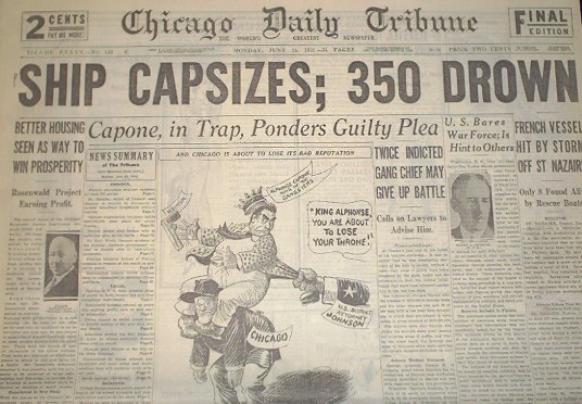 chicago 1930 police news article